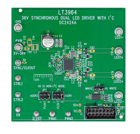 DC2424A Evaluation Board - Top View