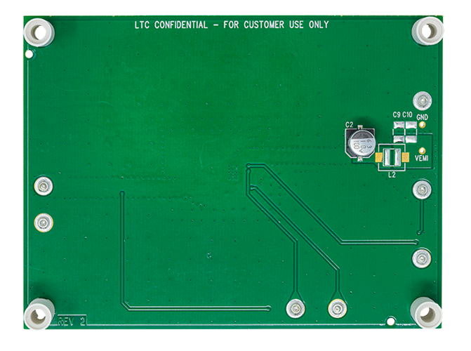 DC2504A Evaluation Board - Bottom View