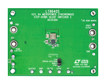 DC2530A Evaluation Board - Top View