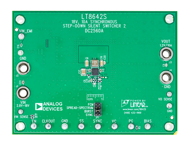 DC2560A Evaluation Board - Top View