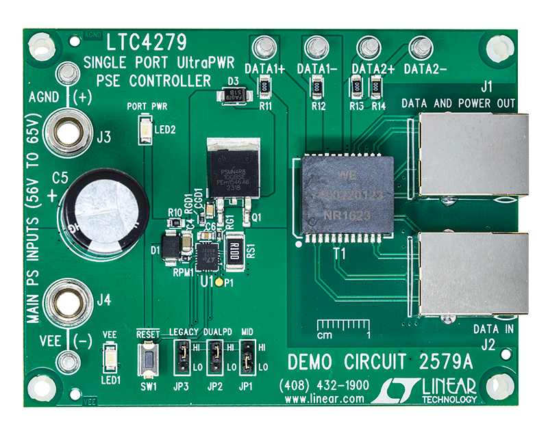 DC2579A Evaluation Board - Top View