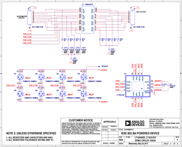 DC2583A Application Circuit
