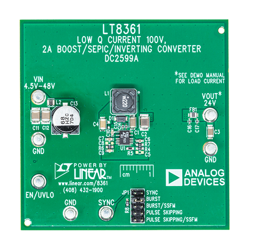 DC2599A Evaluation Board - Top View