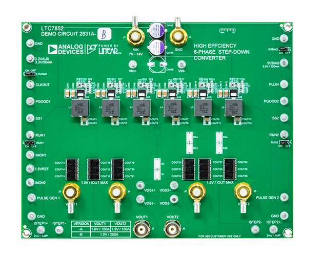 DC2631A-B Evaluation Board - Top View