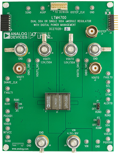 DC2702B-B Evaluation Board - Top View
