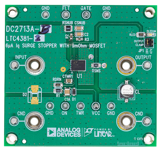 DC2713A-B Evaluation Board - Top View