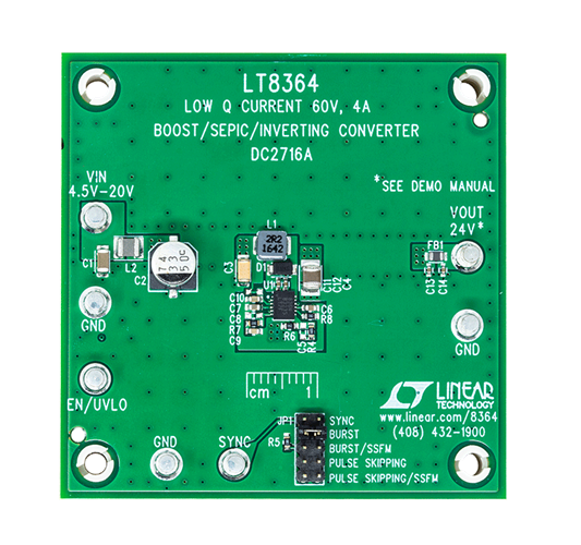 DC2716A Evaluation Board - Top View
