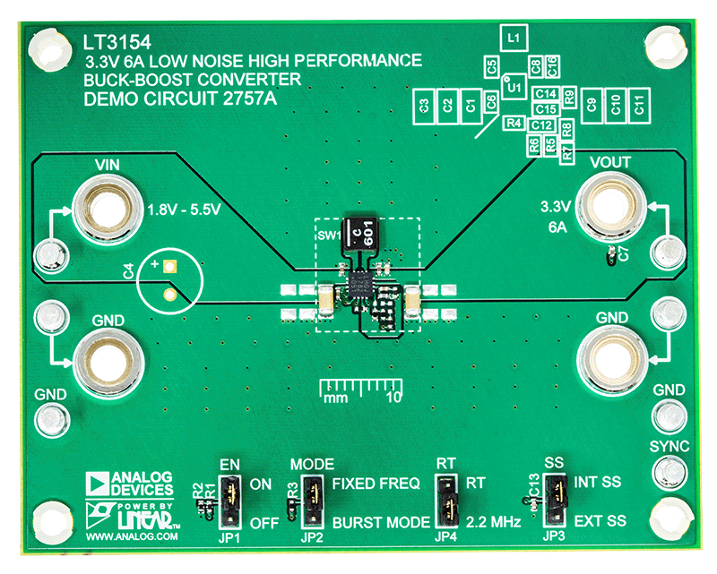 DC2757A Evaluation Board - Top View