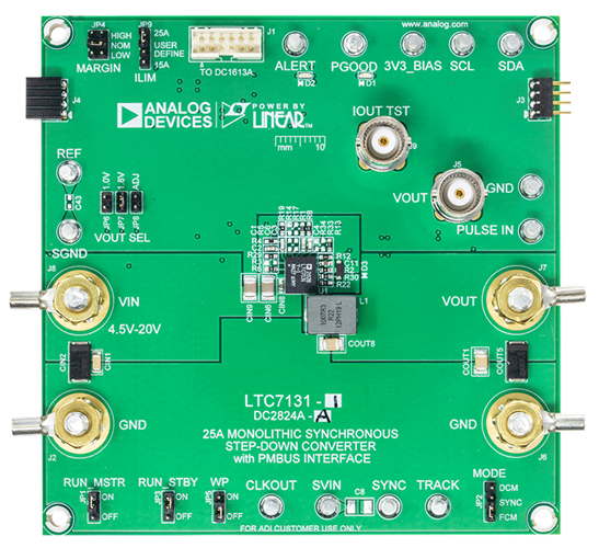 DC2824A-A Evaluation Board - Top View