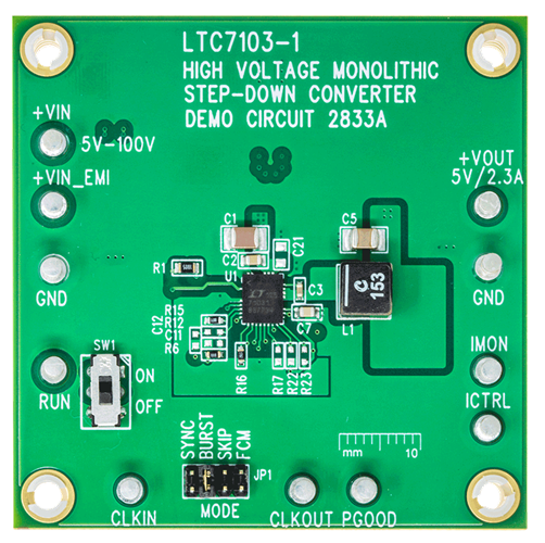 DC2833A Evaluation Board - Top View