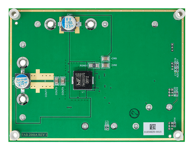 DC2846A Evaluation Board - Bottom View
