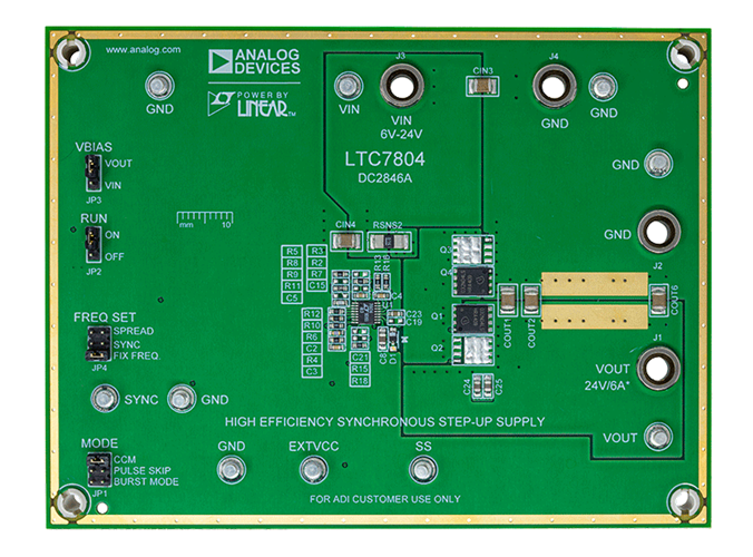 DC2846A Evaluation Board - Top View