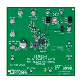 DC2857A Evaluation Board - Top View