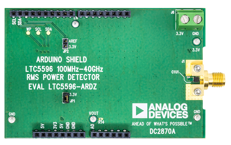 DC2870A-KIT Evaluation Board - Top View