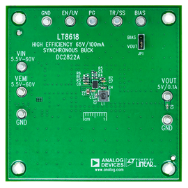 DC2822A Demo Board - Top View