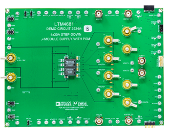 DC2924A-B Evaluation Board - Top View