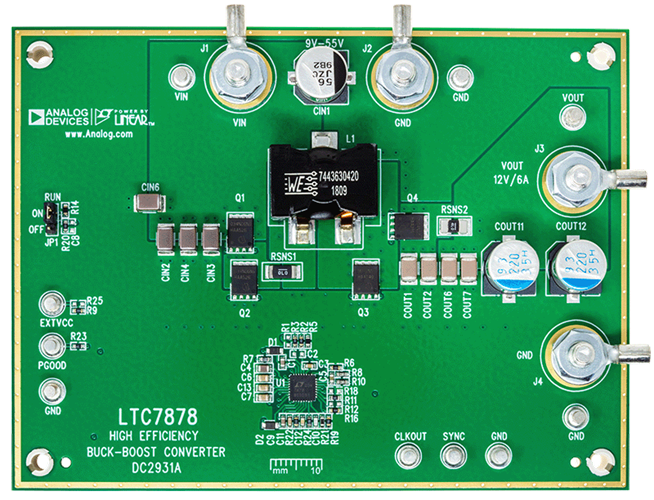 DC2931A Evaluation Board - Top View