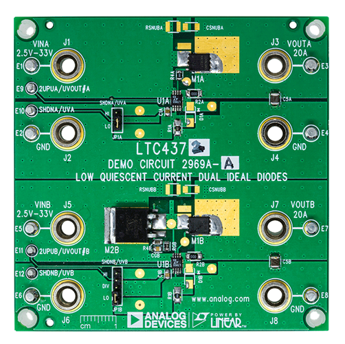 DC2969A-A Evaluation Board - Top View