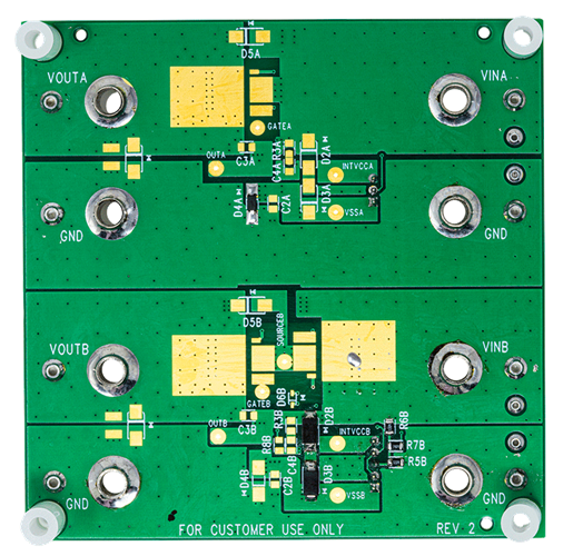 DC2969A-B Evaluation Board - Bottom View