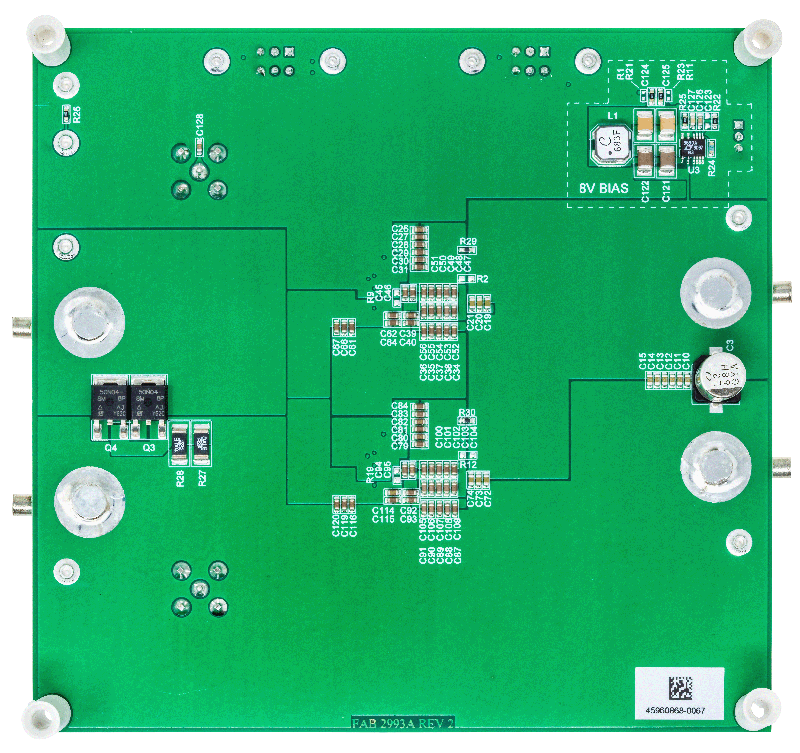 DC2993A-B Evaluation Board - Bottom View