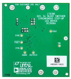 DC3008A Evaluation Board - Bottom View