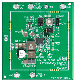 DC3008A Evaluation Board - Top View