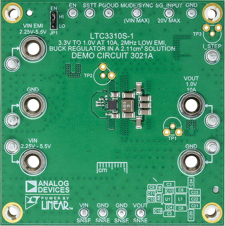 DC3021A Evaluation Board - Top View