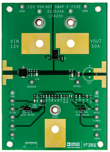 DC3024A Evaluation Board - Top View