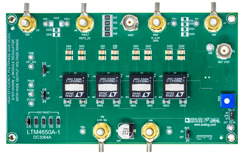DC3064A Evaluation Board - Top View