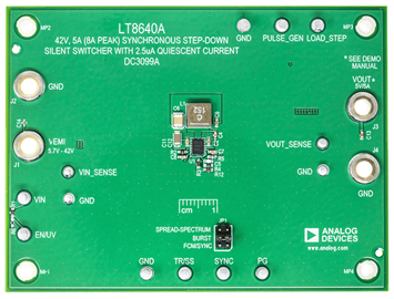DC3099A Evaluation Board - Top View