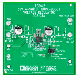 DC3103A Evaluation Board - Top View