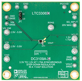 DC3109A Evaluation Board - Top View