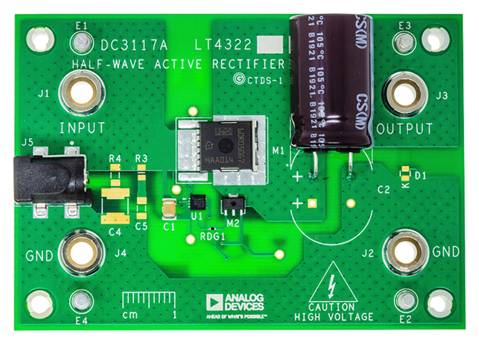 DC3117A Evaluation Board - Top View