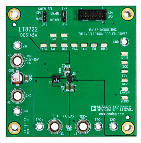 DC3145A Evaluation Board - Top View