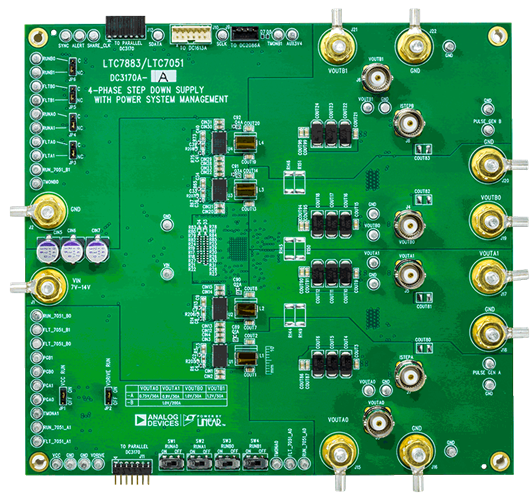 DC3170A-A Evaluation Board - Top View