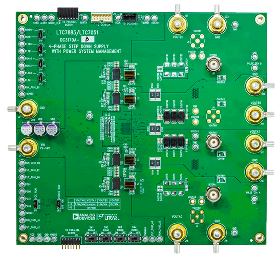 DC3170A-B Evaluation Board - Top View