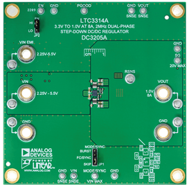 DC3205A Evaluation Board - Top View
