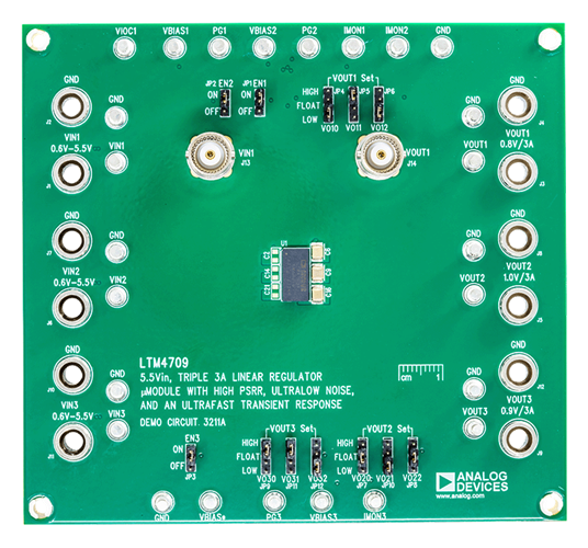 DC3211A Evaluation Board - Top View