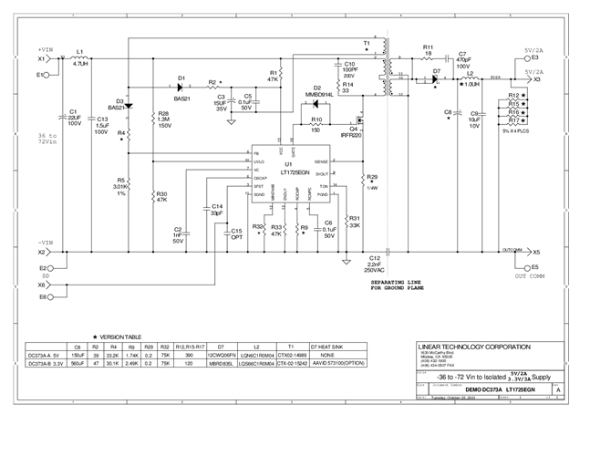DC373A-A - Schematic