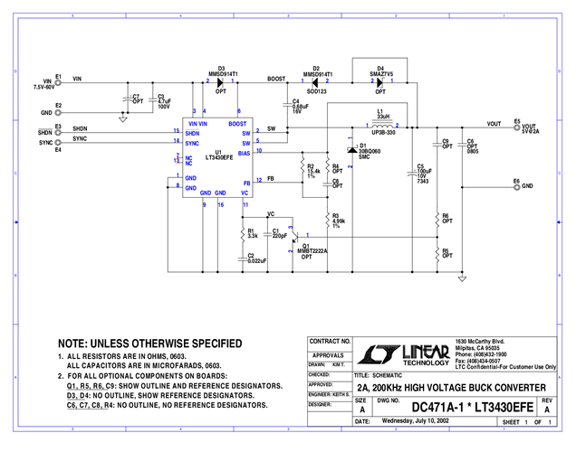 DC471A - Schematic