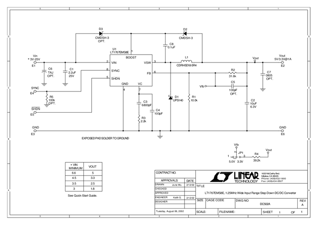 DC502A - Schematic