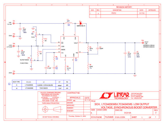 DC516A-A - Schematic