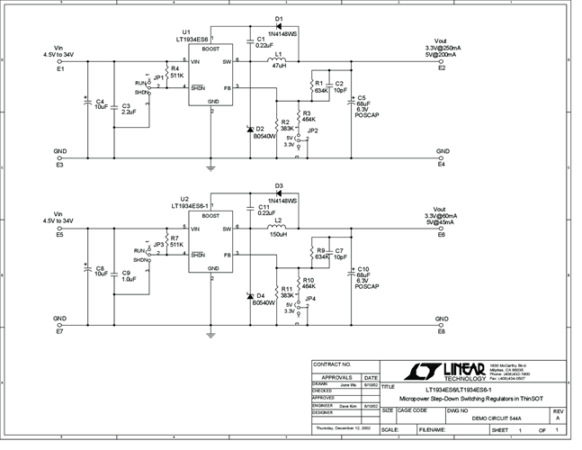 DC544A - Schematic
