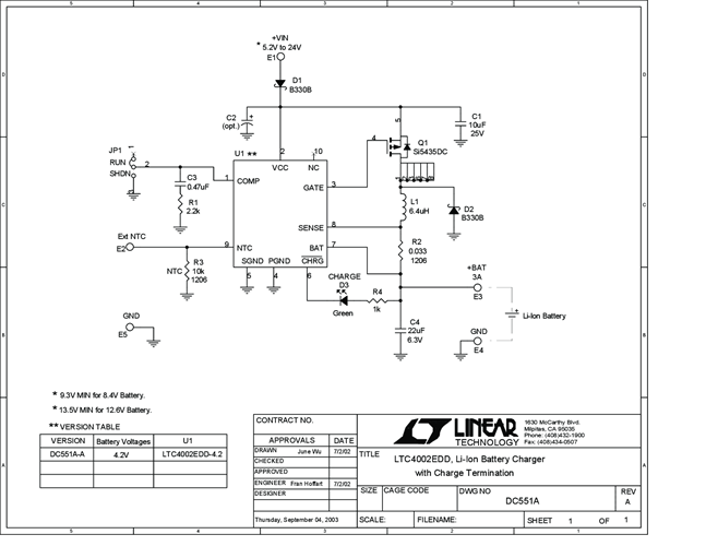 DC551A-A - Schematic