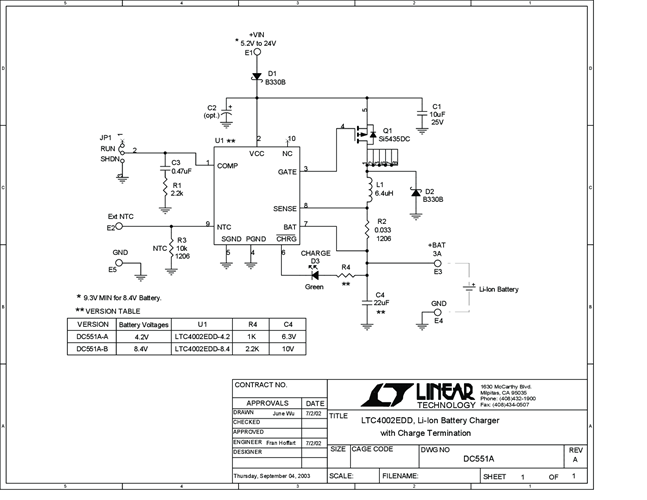 DC551A-B - Schematic