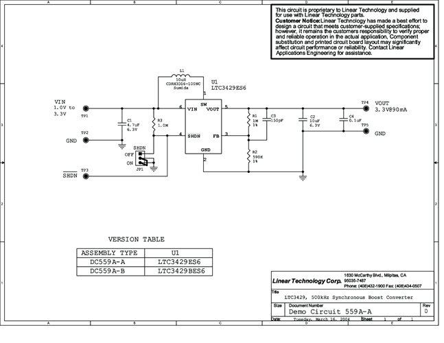 DC559A-A - Schematic