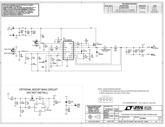 DC736A - Schematic