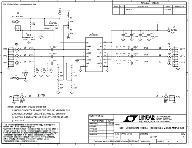 DC743A - Schematic