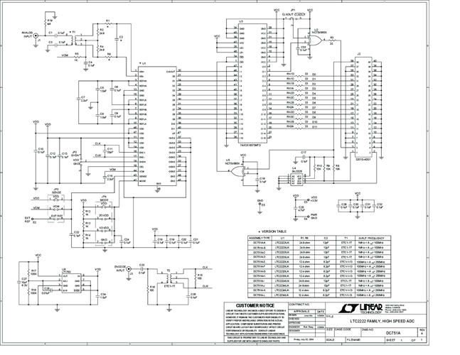 DC751A-A - Schematic