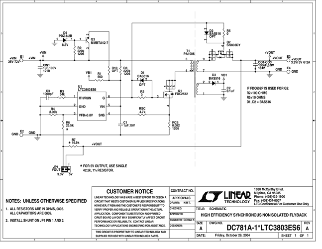 DC781A - Schematic